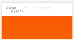 Desktop Screenshot of metaltextiles.com